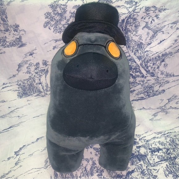 Toikido Among Us Black Plague Doctor Crow, Purple Crown, Pink Flower Plush Lot - Picture 8 of 10